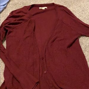 Burgundy Cardigan